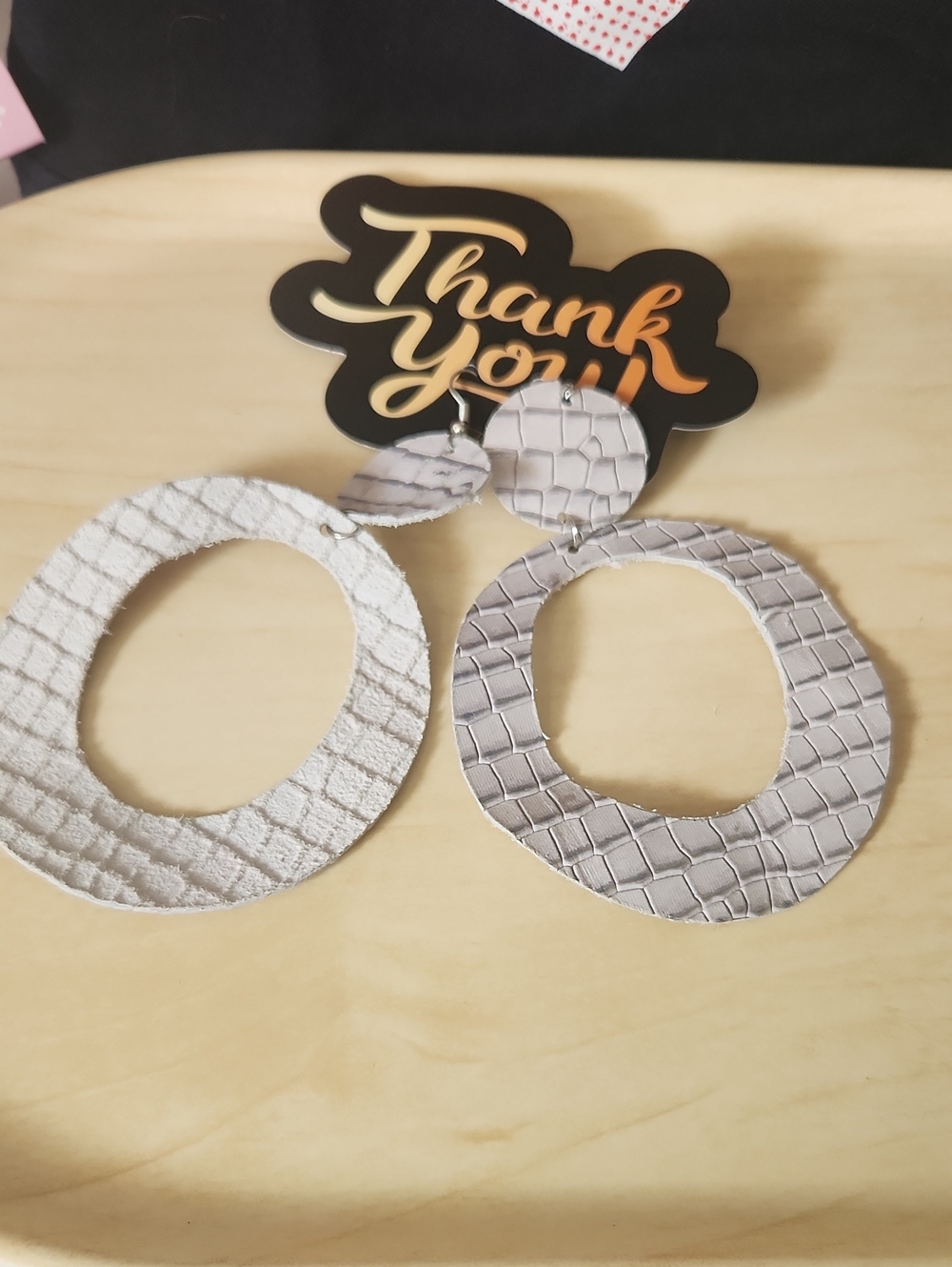Light Gray Textured Hoop Earrings - Women Jewelry